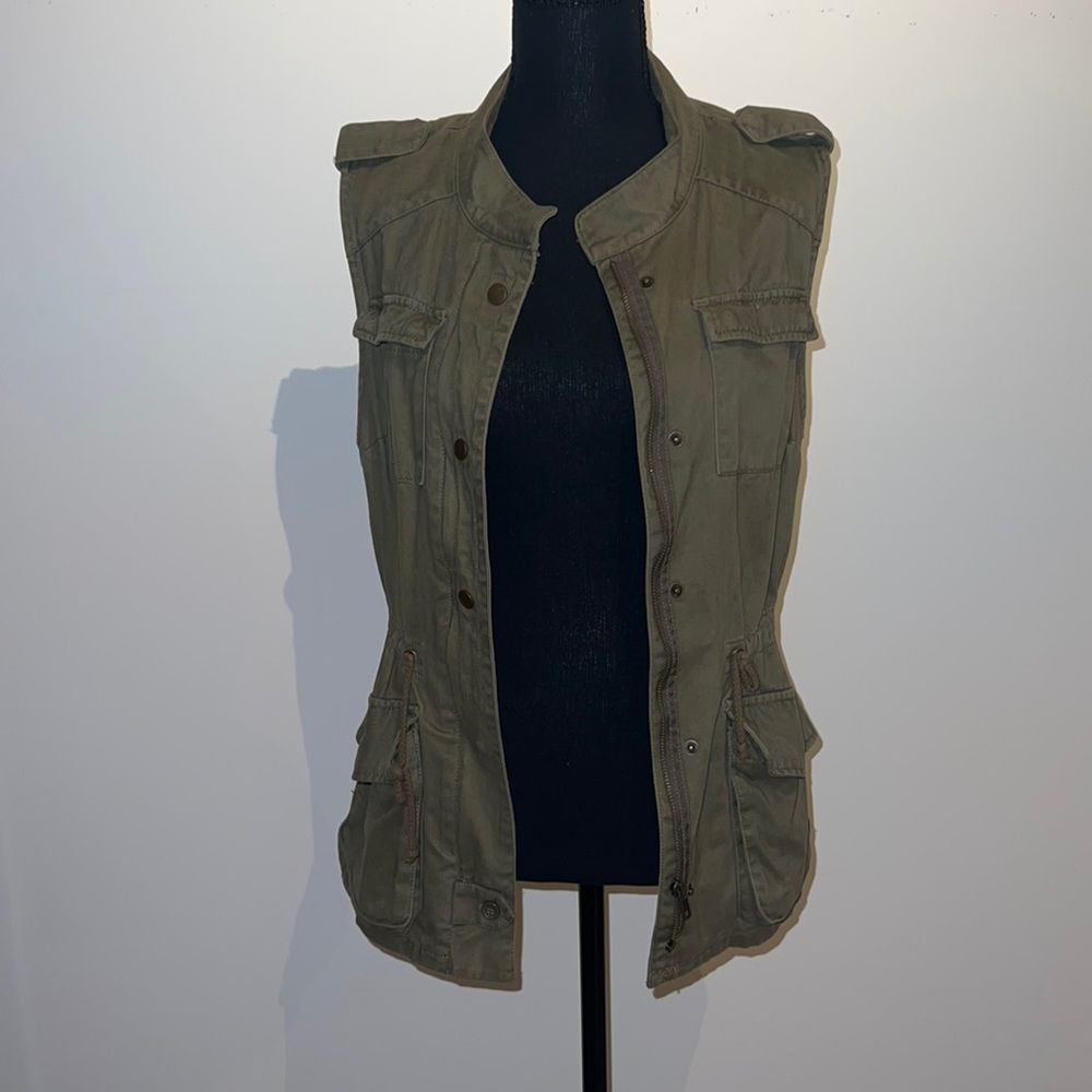 Army Green Cargo Vest